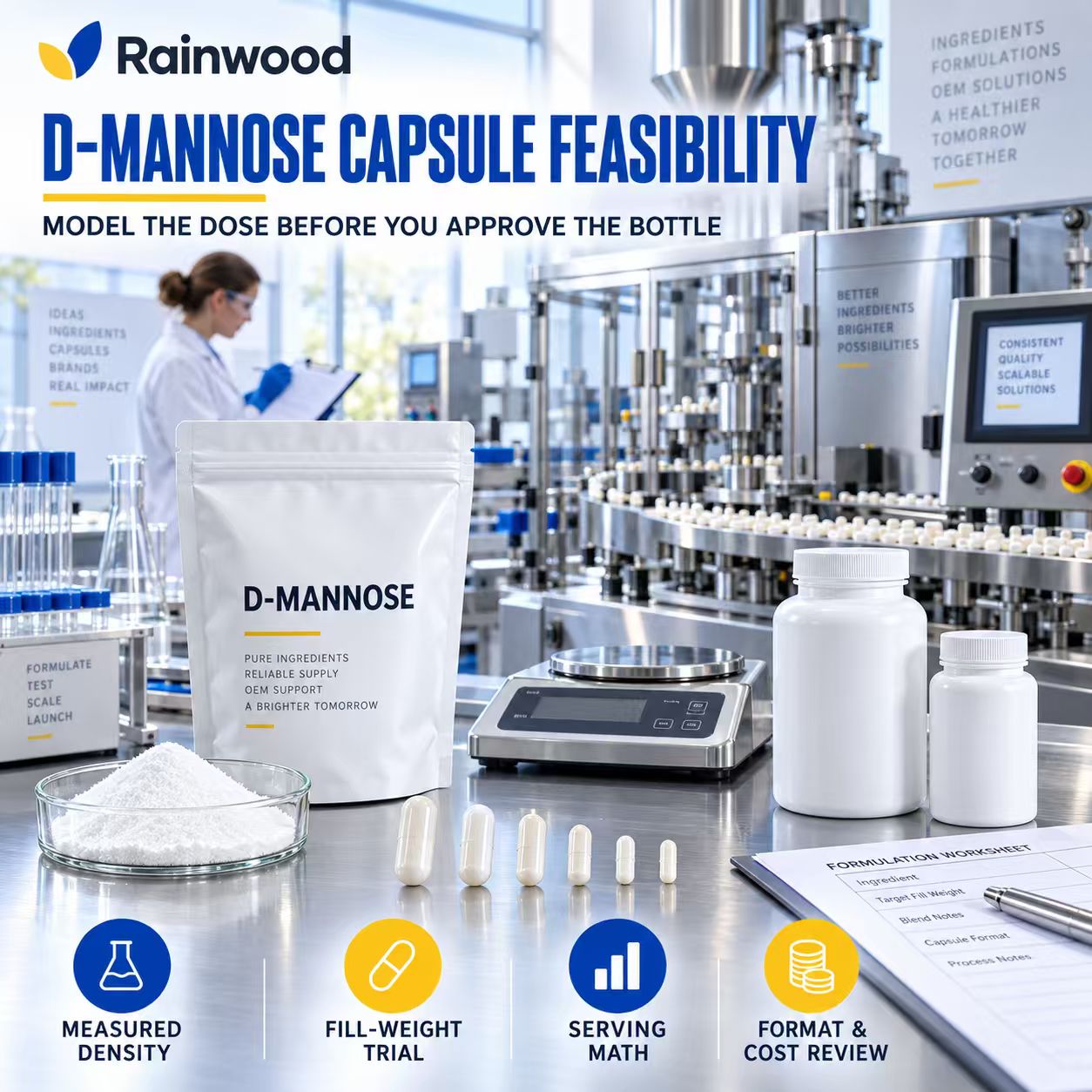 D-Mannose Dose vs Capsule Size: Why Your Serving Plan May Not Fit the Bottle