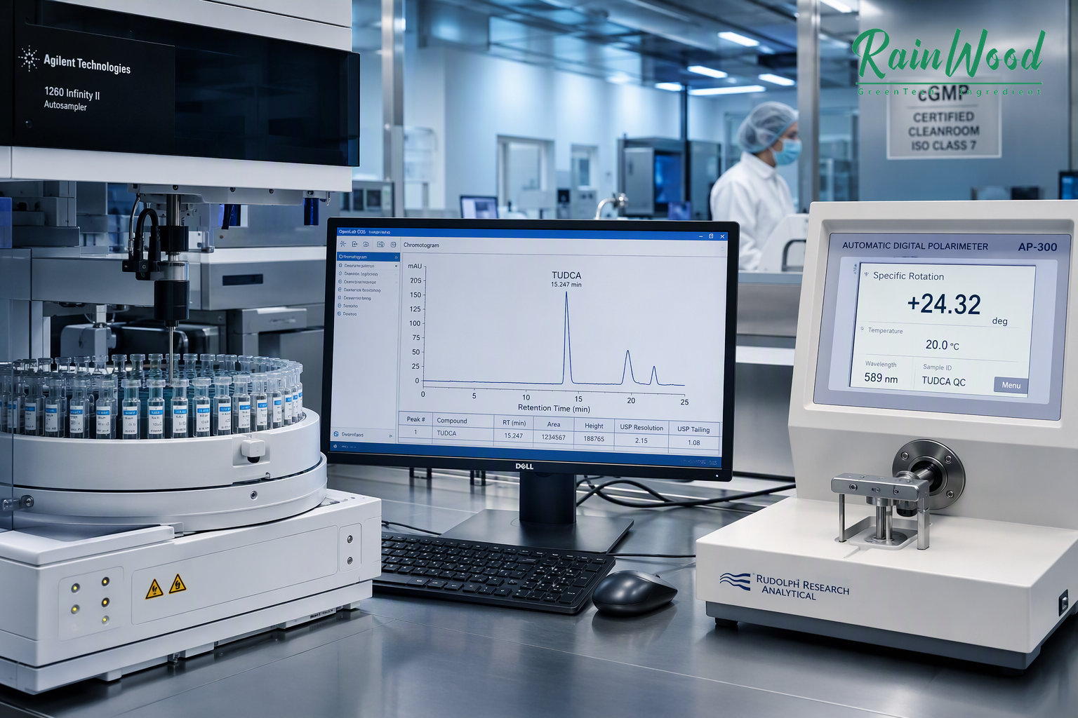 cGMP Pharmaceutical Quality Control and HPLC Analytical Testing for TUDCA