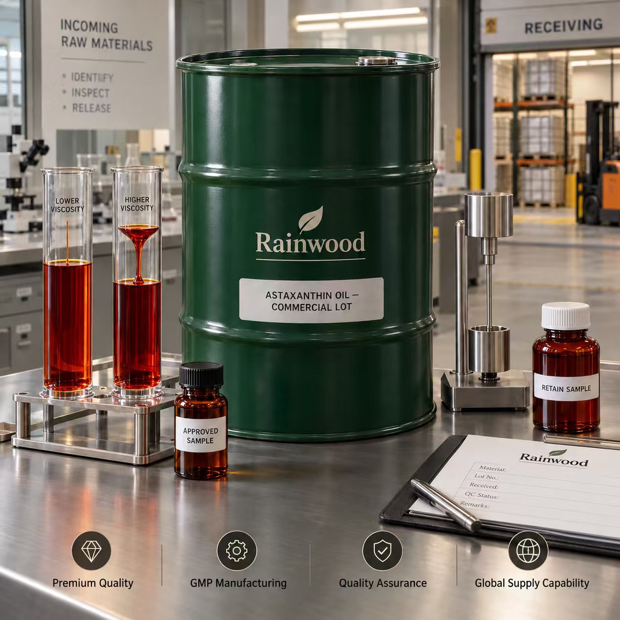 Astaxanthin Oil Sample vs Bulk: Viscosity, Color, and Assay Can Shift