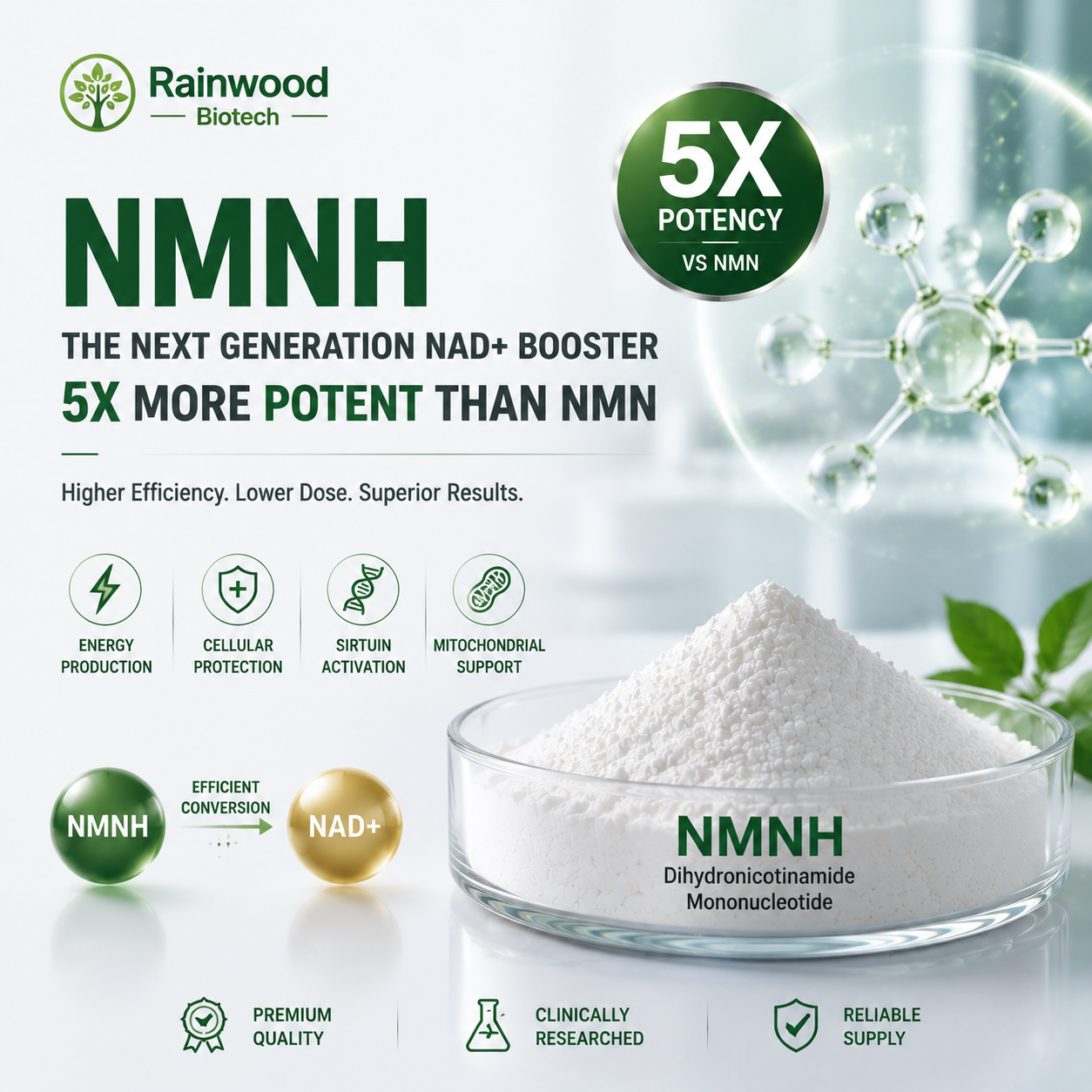 Perspective 01: The 5X Potency - Why NMNH is Replacing NMN in High-End Formulations