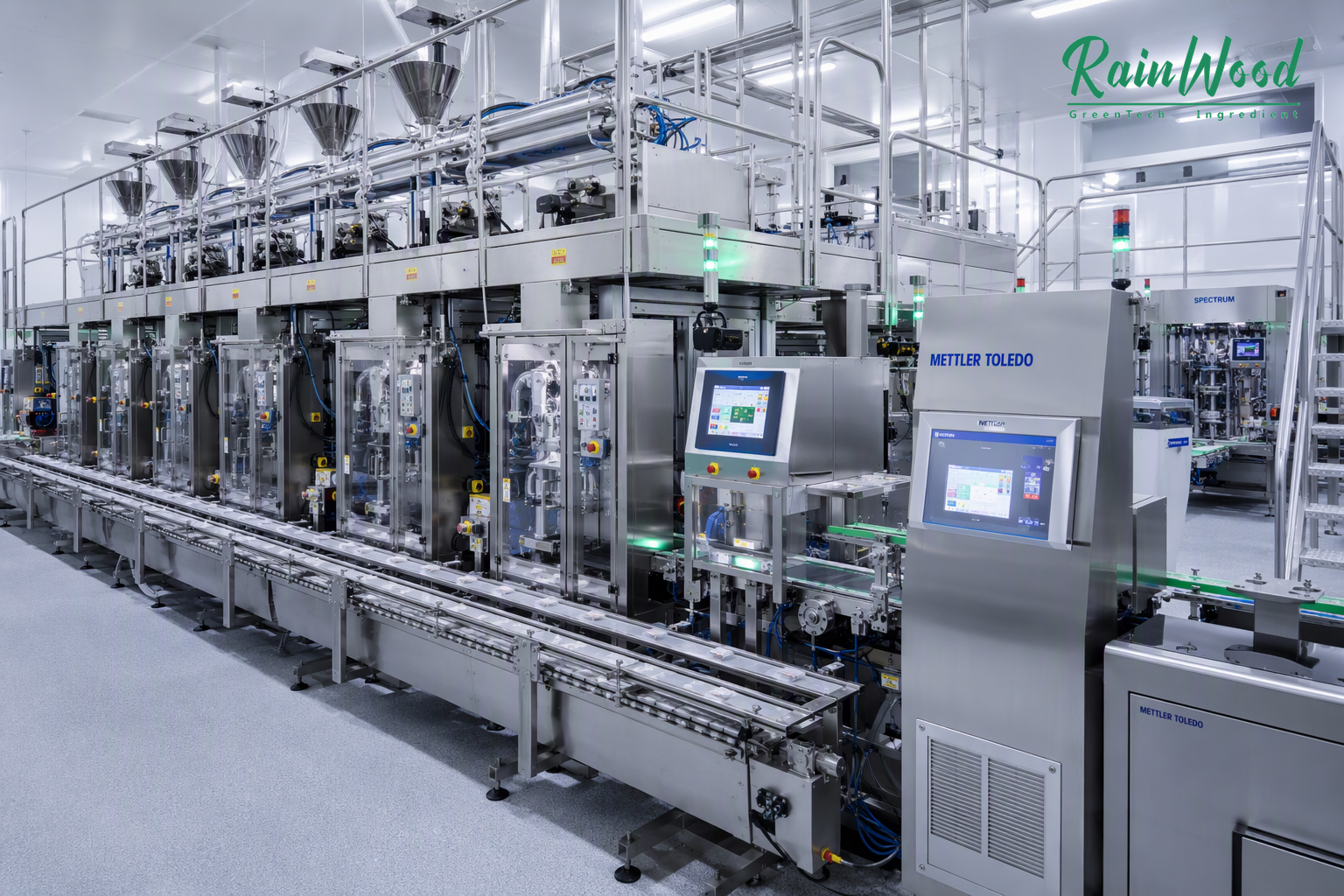 Automated Multi-Lane Stick Pack Packaging Line and Dynamic Checkweigher Inspection