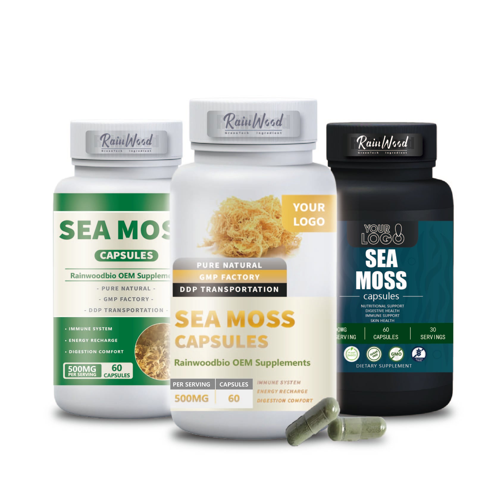 Kapsle s mořským mechem Superfood