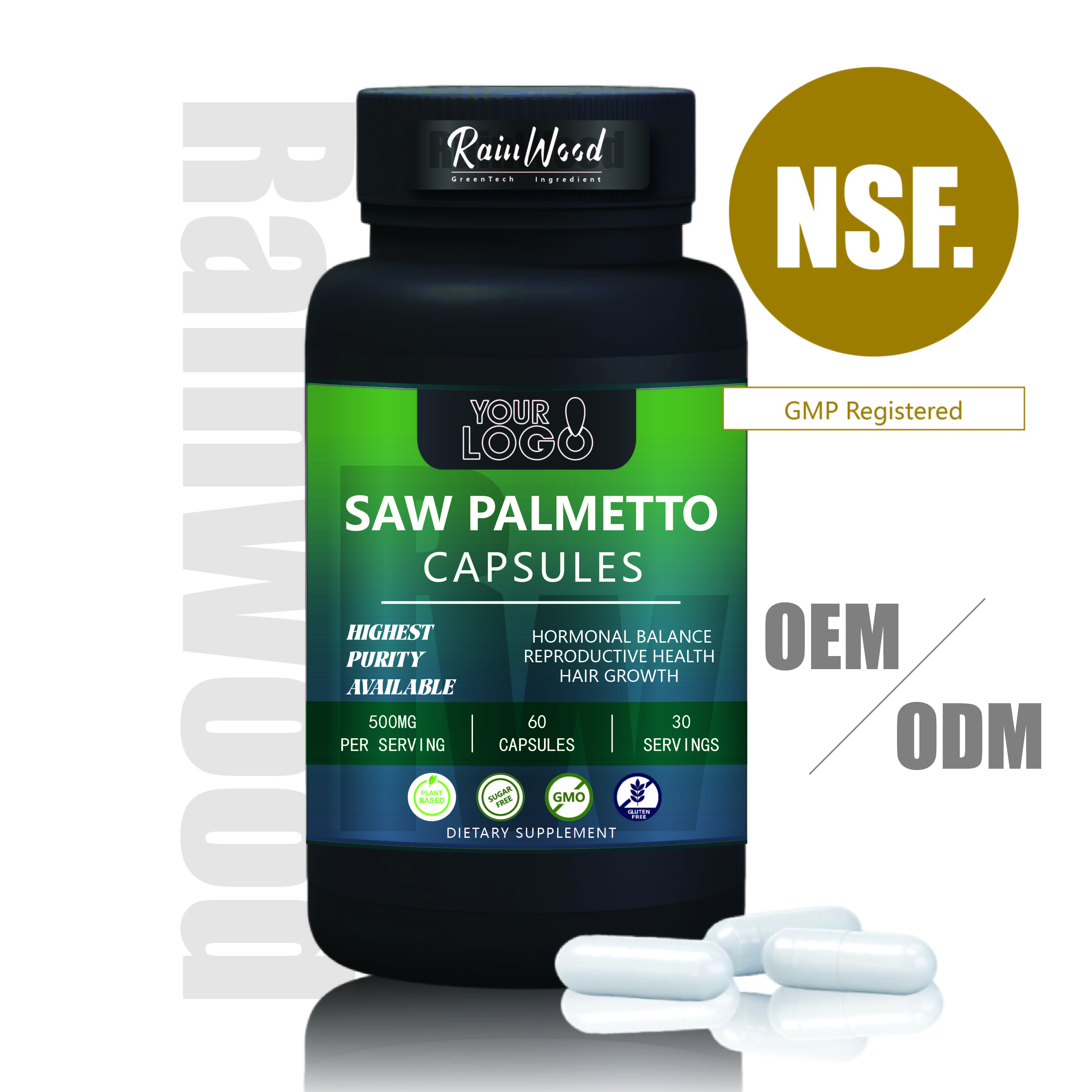 Organické kapsle Saw Palmetto