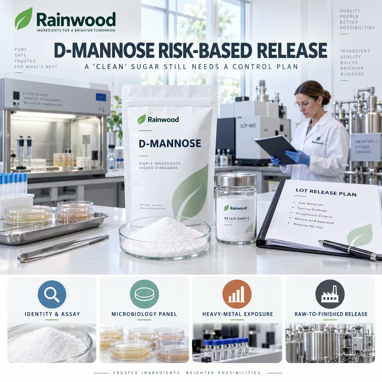 D-Mannose Microbiology and Heavy Metals: When a “Clean” Sugar Still Needs a Release Plan
