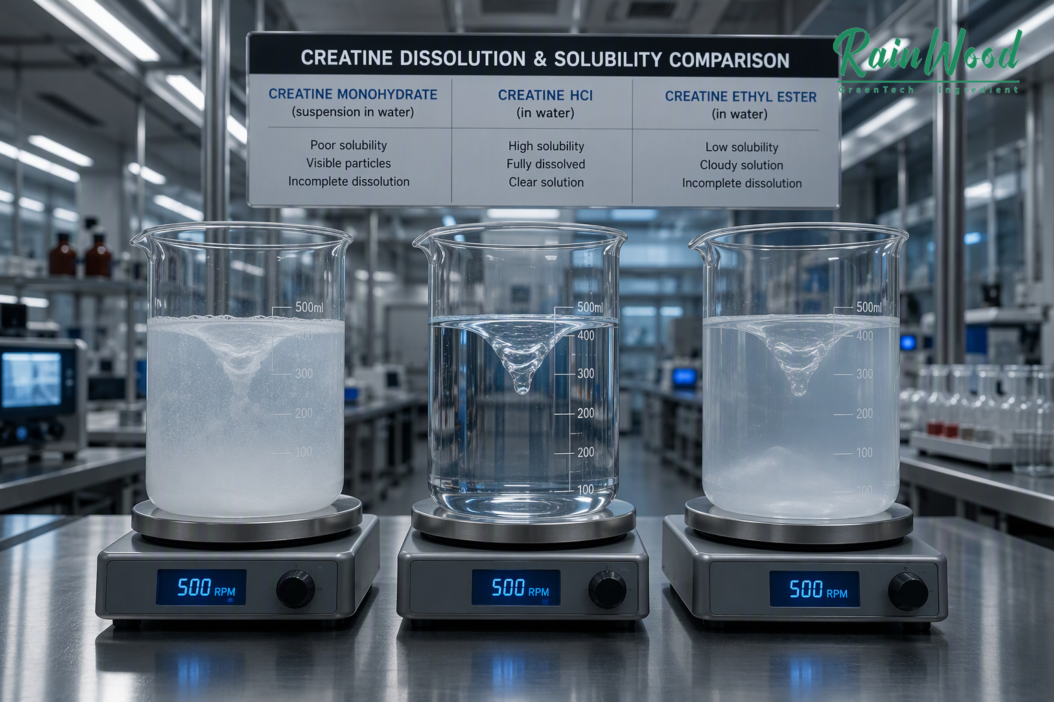 Dissolution Testing and Solubility Analysis for Creatine Stick Pack Formulations