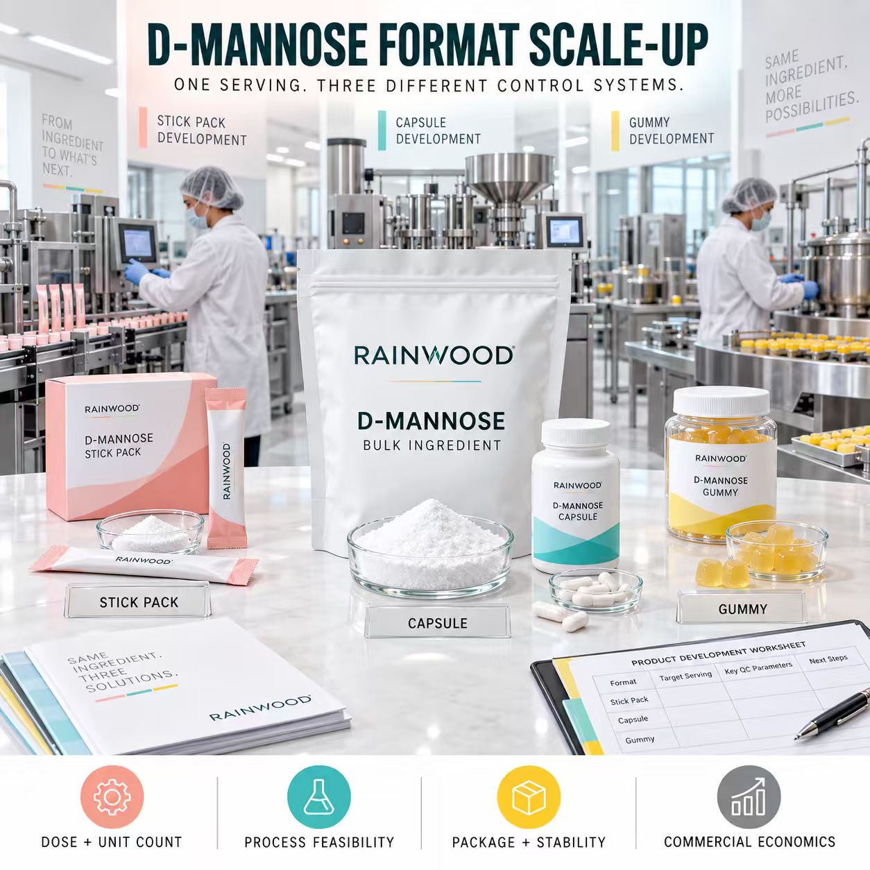 Powder Stick Packs, Capsules, or Gummies? Which D-Mannose Format Can You Scale?