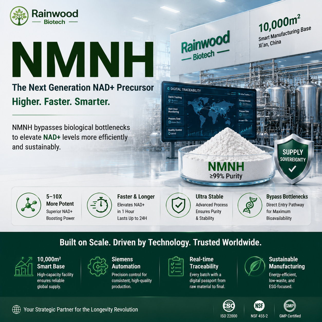 Global Supply Sovereignty: Sourcing NMNH from a 10,000sqm Digital Base