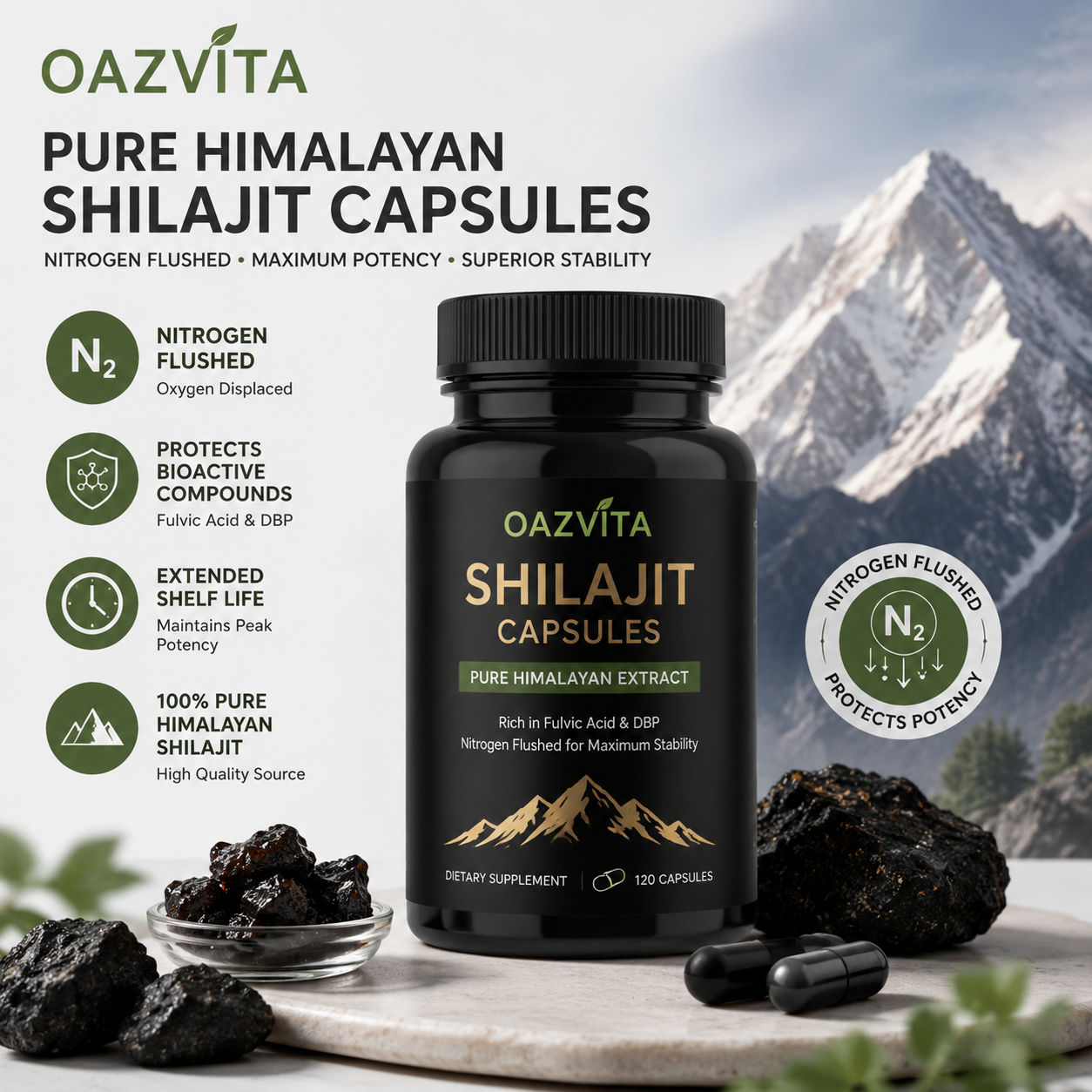 Hard Capsule Oxidation: Why Nitrogen Flushing is Mandatory for Shilajit