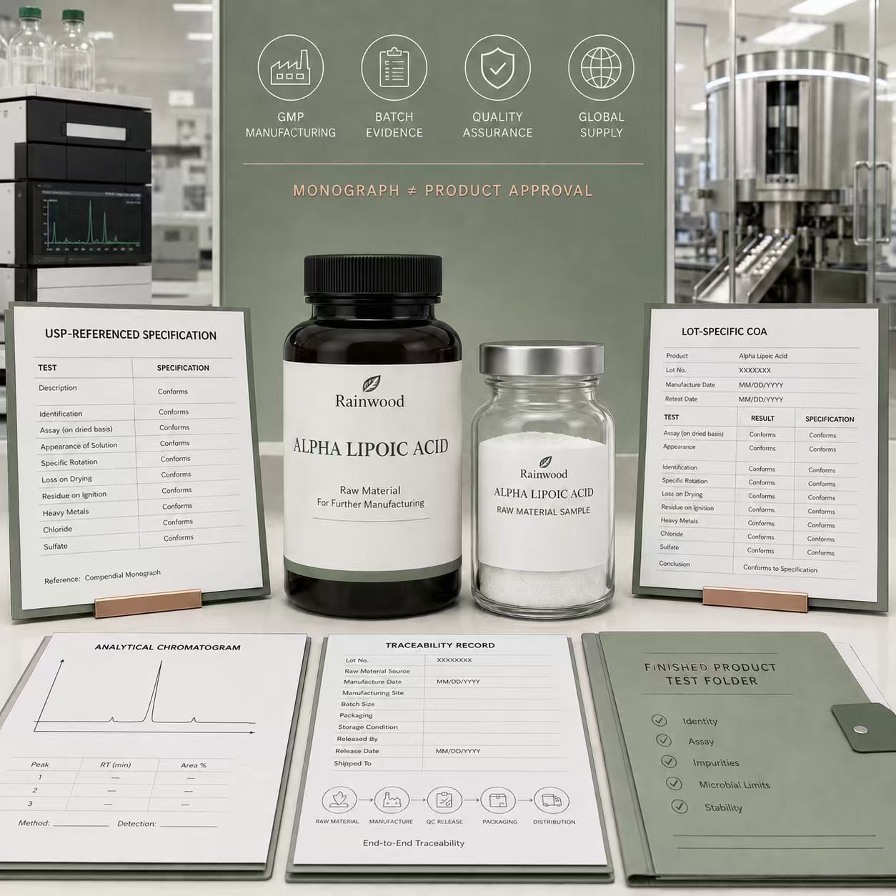USP Grade Alpha Lipoic Acid What the Monograph Does Not Approve