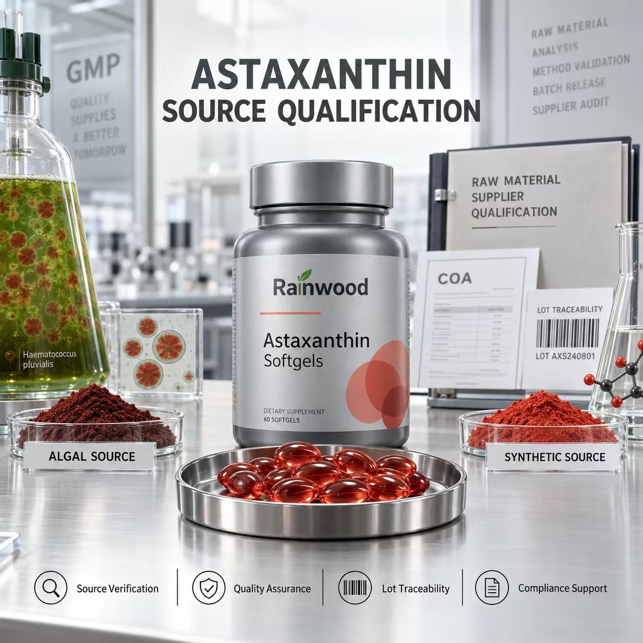 Synthetic or Algal Astaxanthin Softgels: What Buyers Must Prove Before Labeling “Natural”