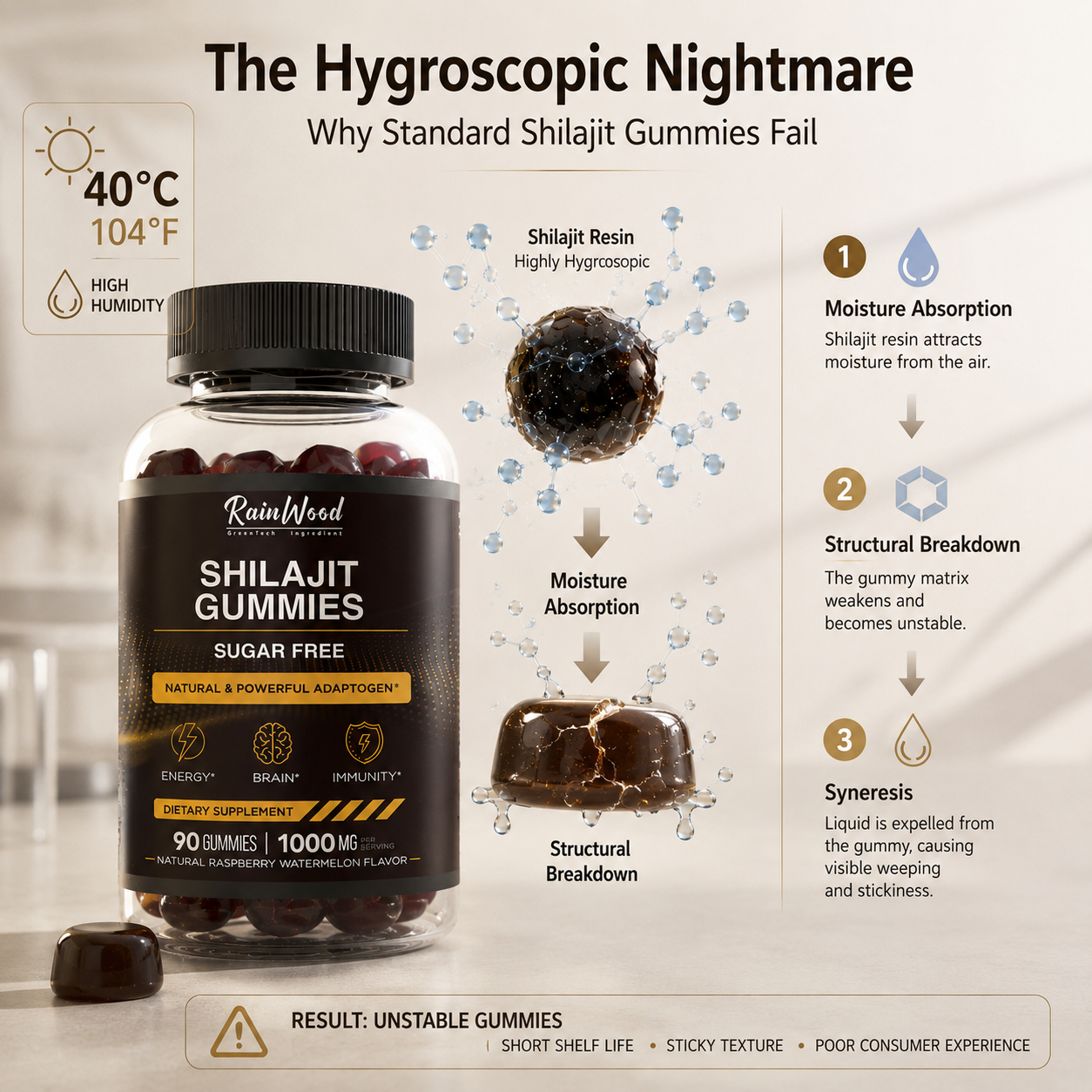 The Gummy Stability Challenge: Preventing 'Melting & Leaking' in Hot Climates