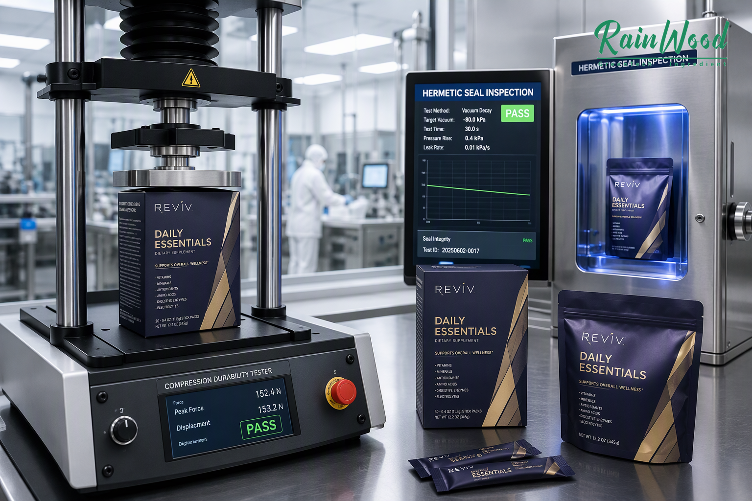 30 Stick Pack Quality Control Testing and Packaging Approval Gate