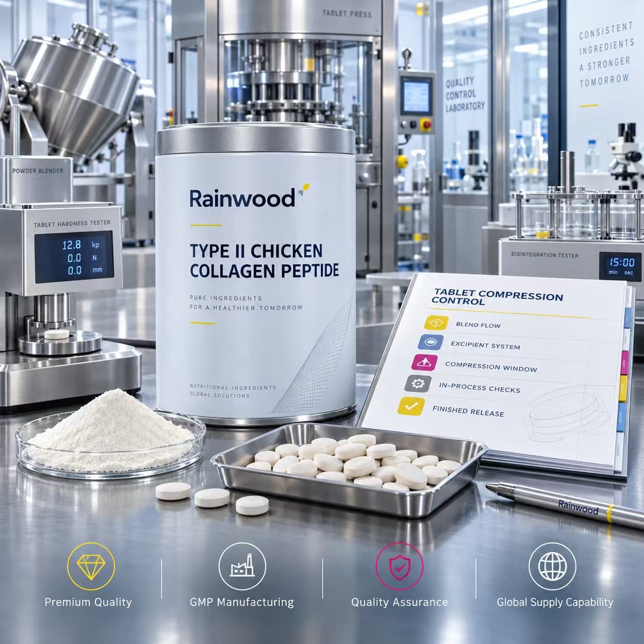 Type II Collagen Peptide in Tablets Compression Can Change the Product You Approved