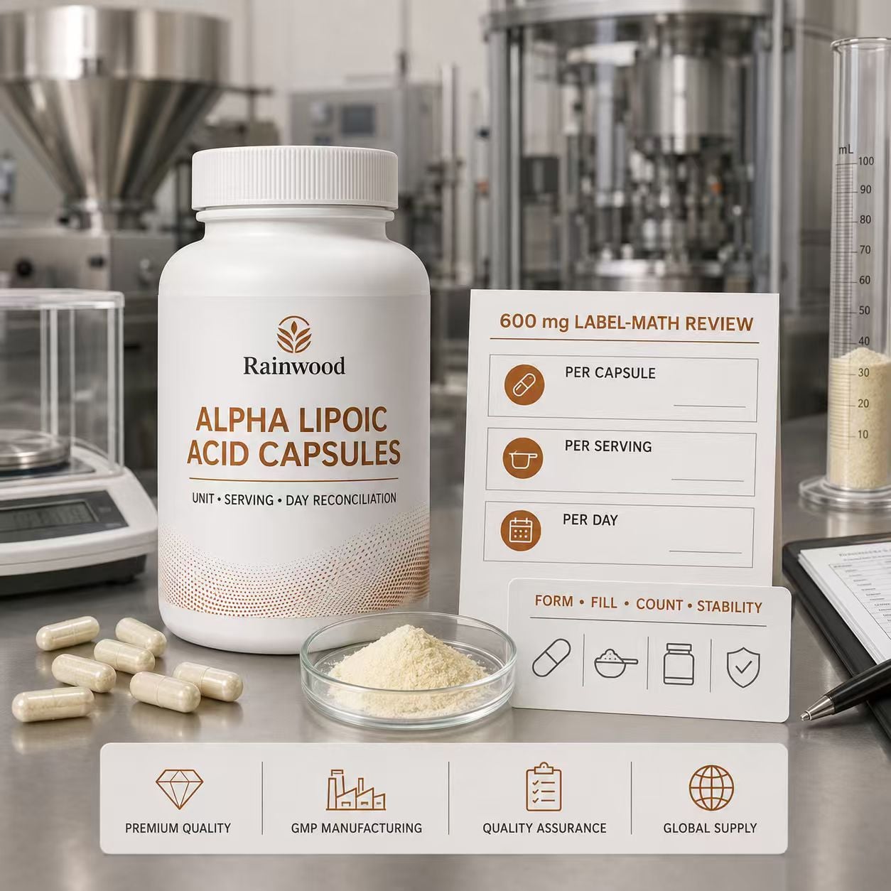 600 mg ALA Per Capsule or Per Serving The Label Trap