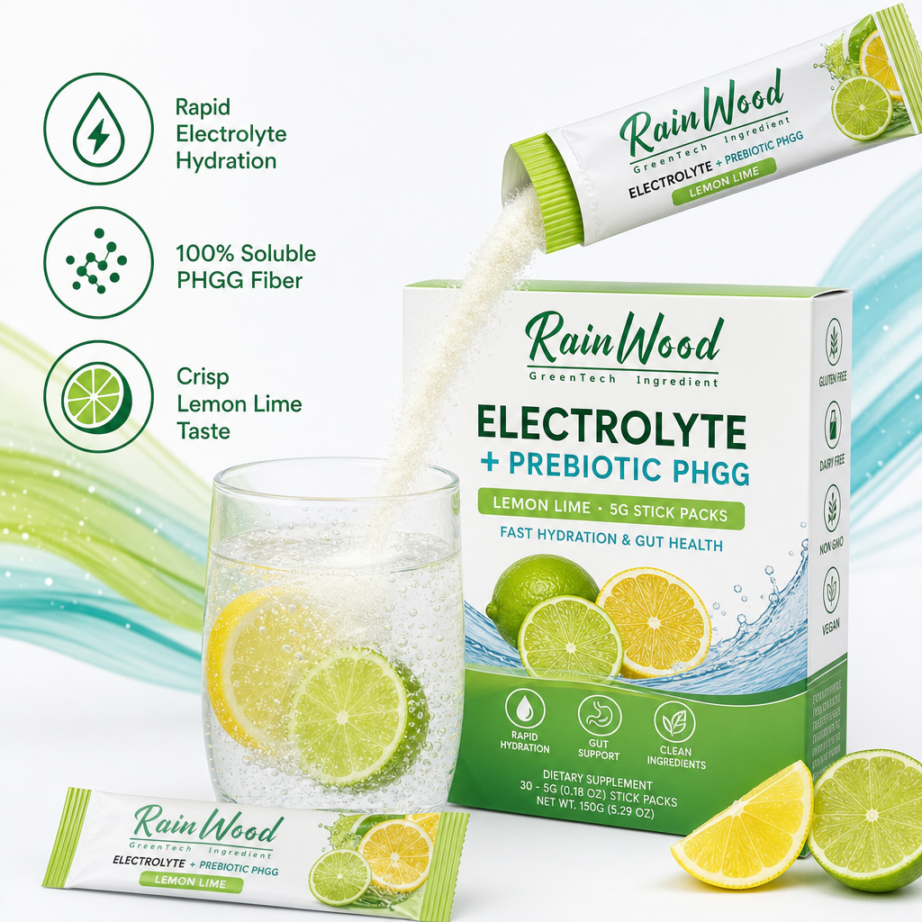 Electrolyte and Prebiotic Powder Stick Packs Private Label Hydration Supplement