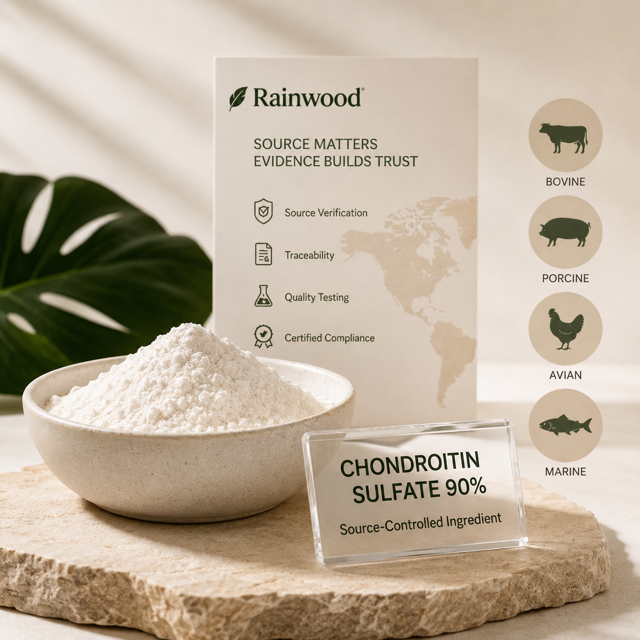 Bovine Porcine Avian or Marine Chondroitin How Buyers Lock the Source