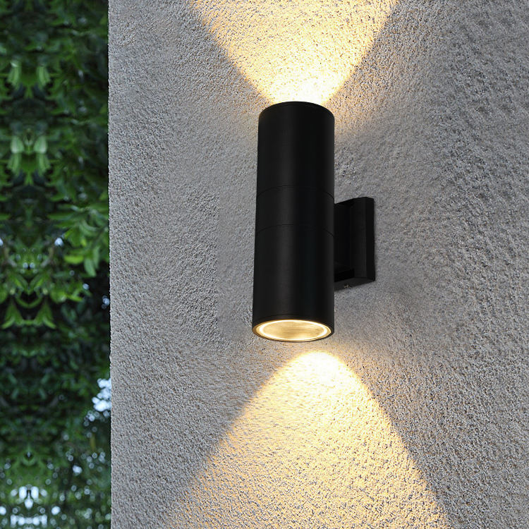 Outdoor LED Wall Sconce - Cylinder Up Down Light with IP65 Waterproof, Aluminum Body, 3 Color Temperatures (3000K/4000K/6500K), for Exterior Wall and Garden Lighting