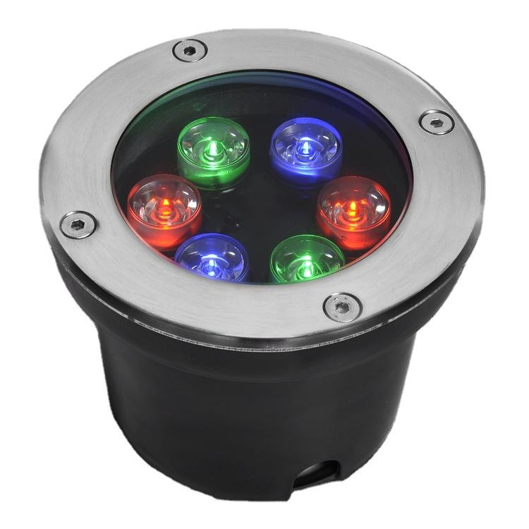 LED Inground Well Light - Stainless Steel, IP67 Waterproof, RGB Color Changing Option, Multiple Wattages Available, for Pathway, Driveway, and Landscape Lighting