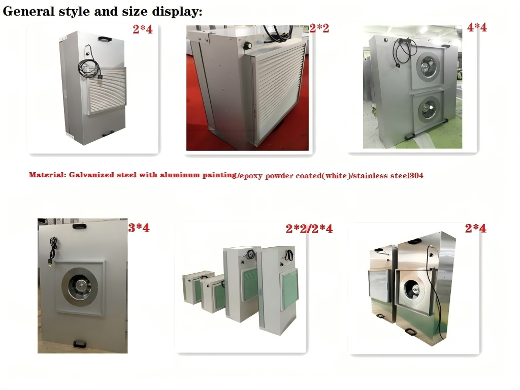 product customizable flow hood laminar mushroom air filter ffu fan filter unit with hepa-3