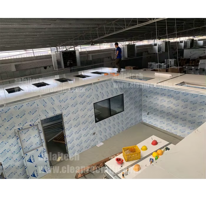 product laboratory clean room iso gmp modular dust free clean room modular pvc wall panel assembly hard wall ffu clean room clean booth-30