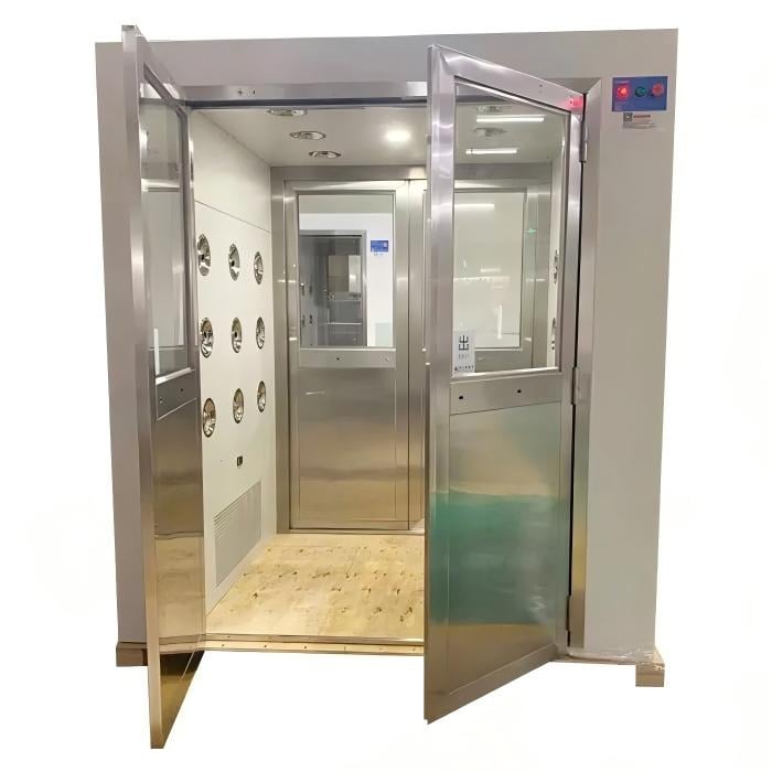 product clean room equipment automatic rolling door sus 304 cargo air shower electronic lock-6