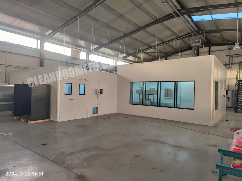 Portugal Clean Class 10000 Modular Cleanroom Done by anlaitech in 2024