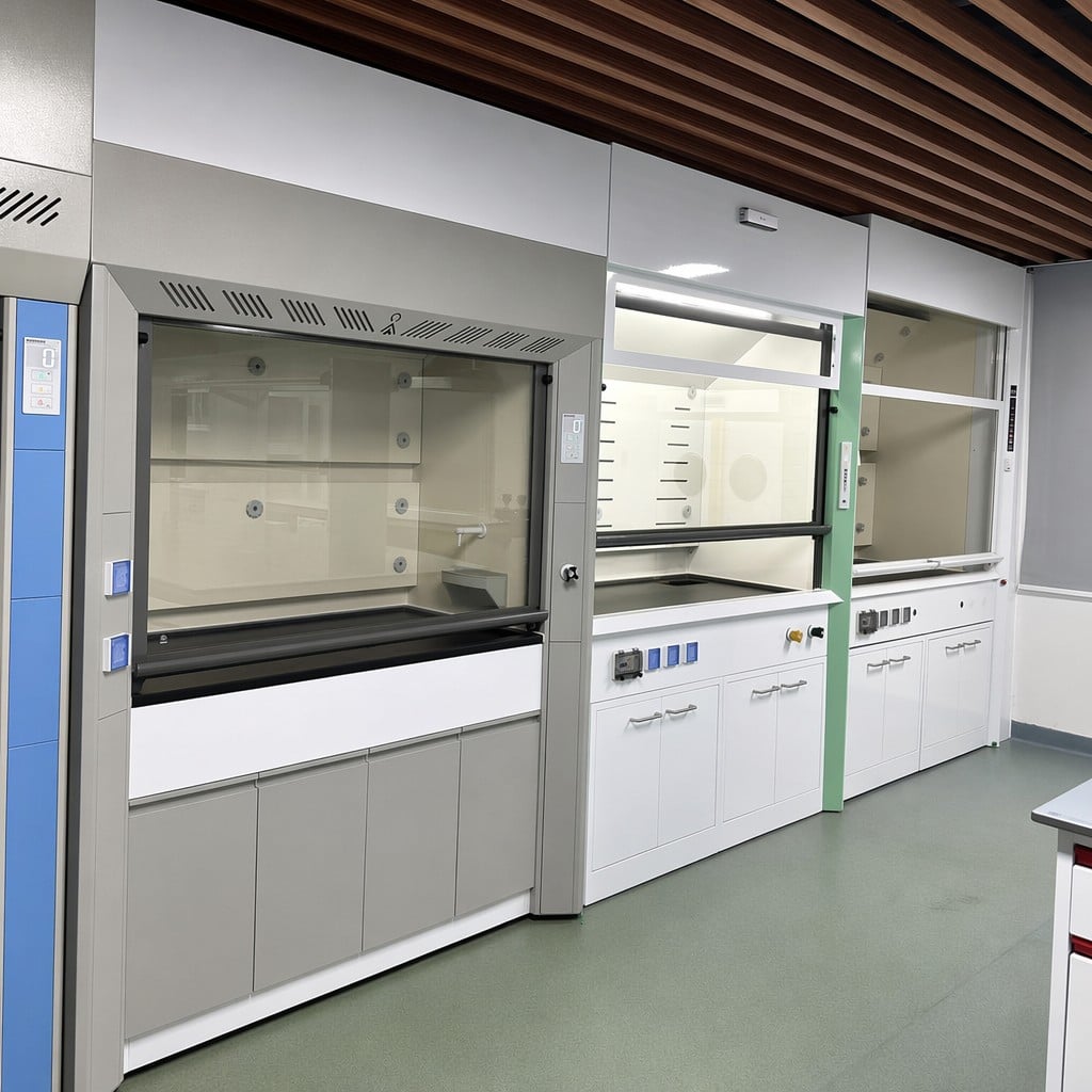 Kemiskt laboratoriums avgasdräkt, laboratorieavgasdräkt, avgasdräkt för avluftning, avgaskåp