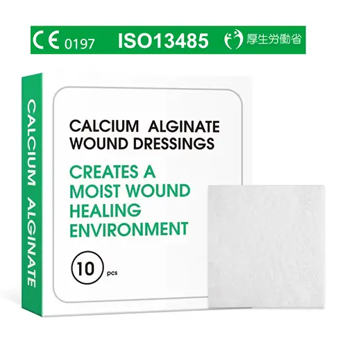 Curativo para Feridas de Alginato de Cálcio