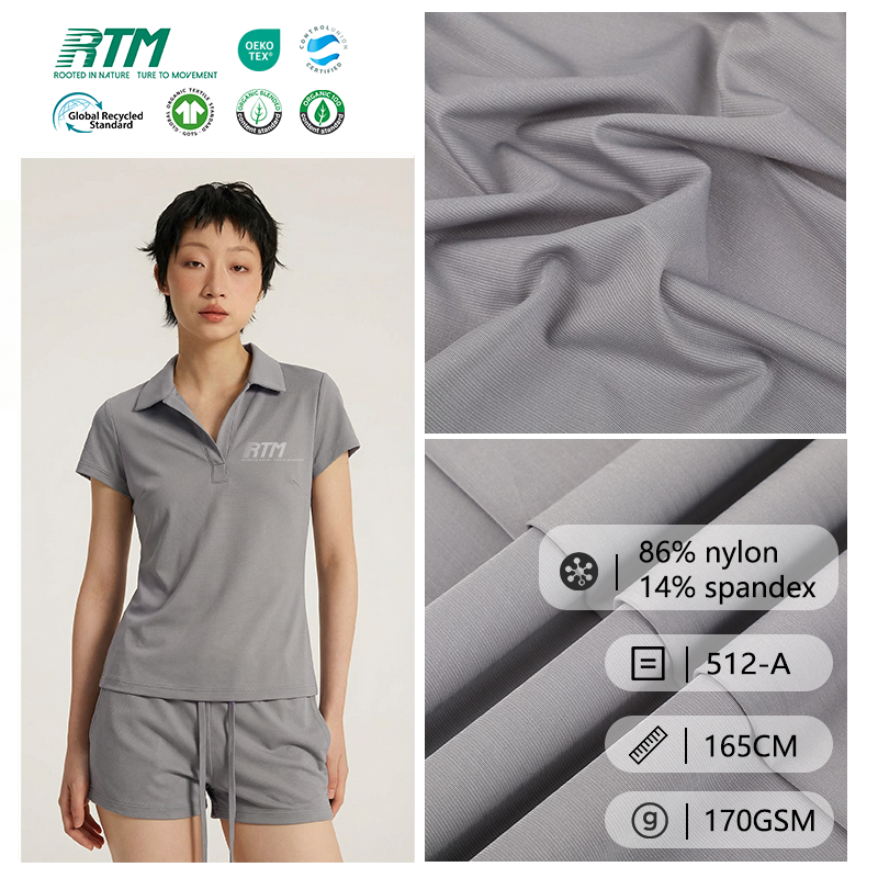 512-A-OEM/ODM Comfortable Soft 86% Nylon 14% Spandex Fabric For Yoga Leggings Activewear