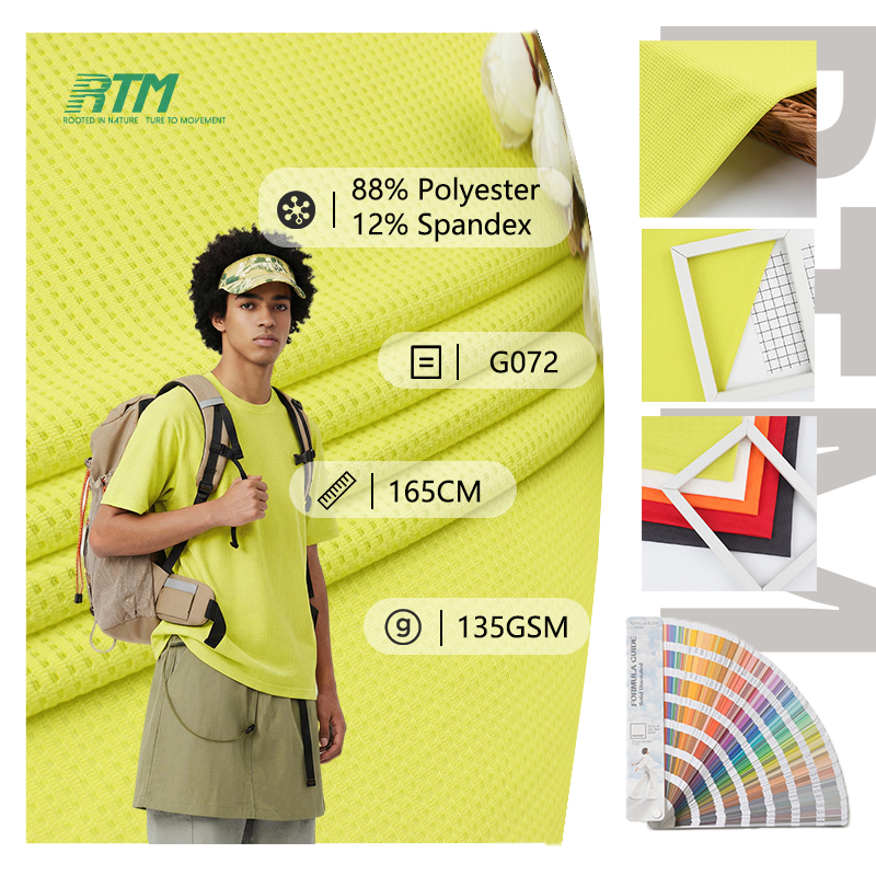 G072-Manufacturer Wholesale 135GSM Soft Quick-Dry Abrasion-Resistant Anti-Pill Polyester Spandex Jersey Mesh Fabric For Basketball Uniforms Soccer Uniforms