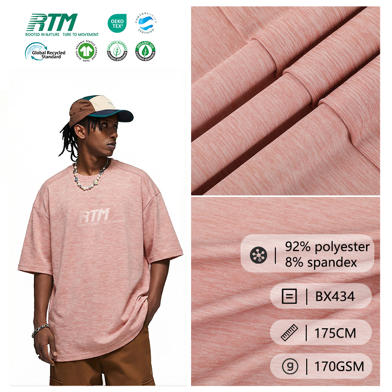 BX434-A-Nakonodba Visokokvalitetna Elastična Brzo Sušenje Otporna na bore Proti Pilling Pločen poliester Spandex tkanina za fitness odjeću Legging Casual Wear