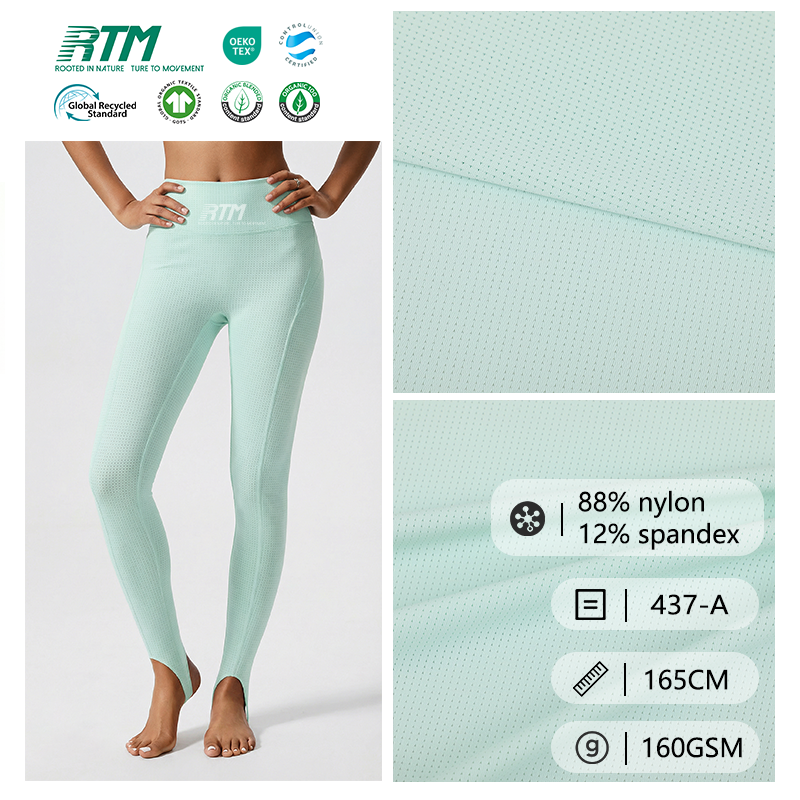 437-A-Cool Feel & High Elasticity 88% Nylon 12% Spandex tkanina za majice i sportsko odijelo