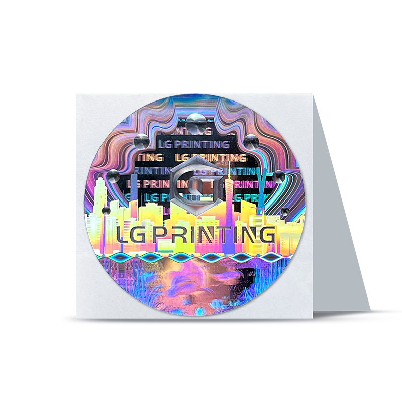 nhãn dán hologram màu thật ma trận chấm ảnh 3D