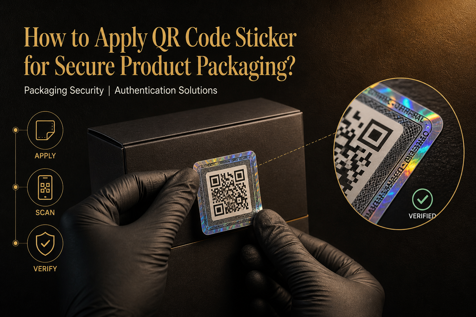 How to Apply qr code sticker for Secure Product Packaging?
