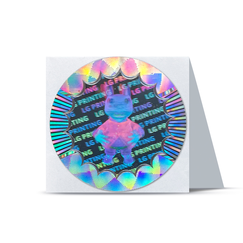 nhãn dán hologram chữ nền 3D hình ảnh 3D