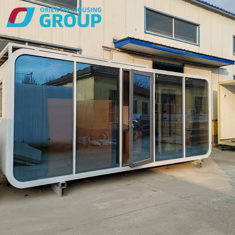 20 casas pré-fabricadas modulares de 40 pés, contêineres, escritório, casa portátil, cabine móvel, Apple