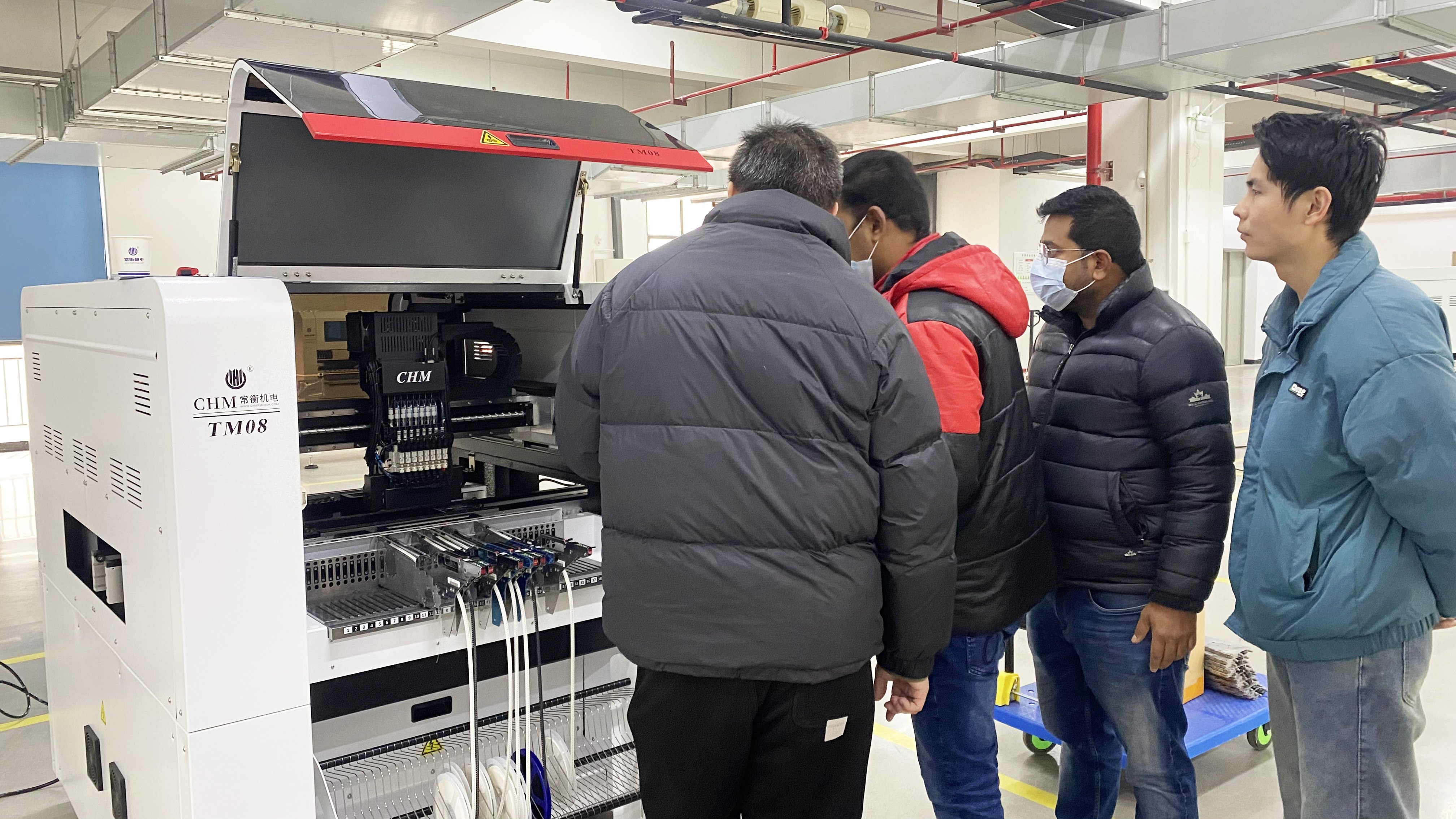 Customers visit the factory