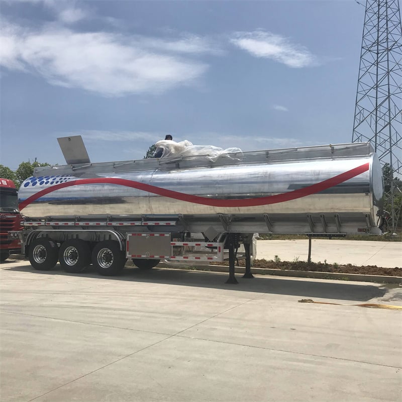 3 Axles Aluminum Oil  Tank Semi Trailer