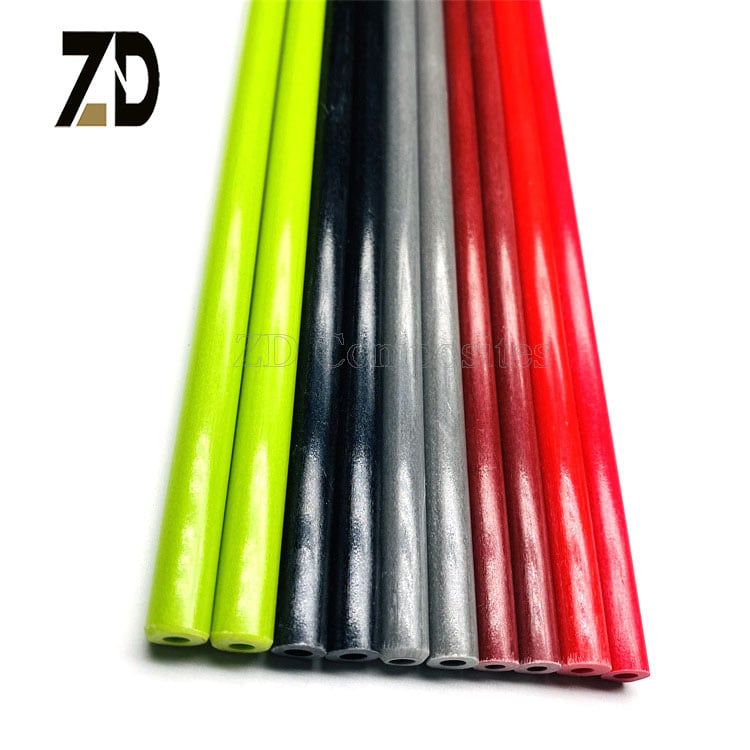 Tubo redondo de fibra de vidrio de múltiples colores | Tubo FRP de alta resistencia para uso industrial y recreativo
