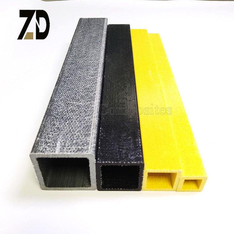Pultruded Hollow FRP Square Tube | Custom Fiberglass Profile for Structural Supports