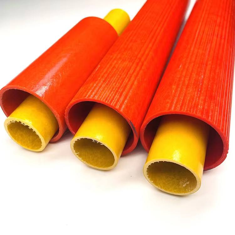 product lightweight frp hollow round fiberglass tube for agriculture plant with custom cutting processing service-2