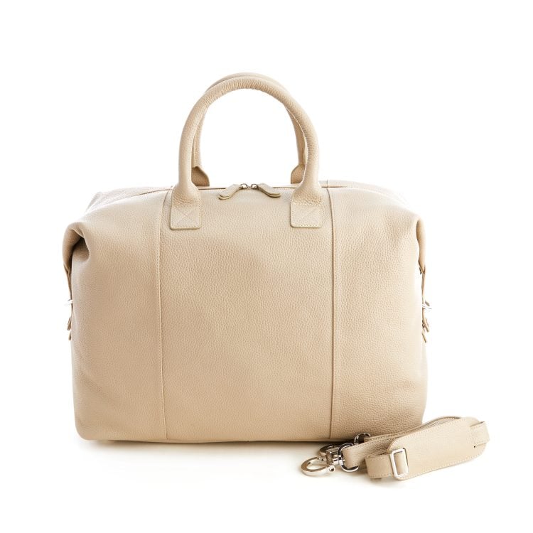 Leather Weekender Duffel Bag