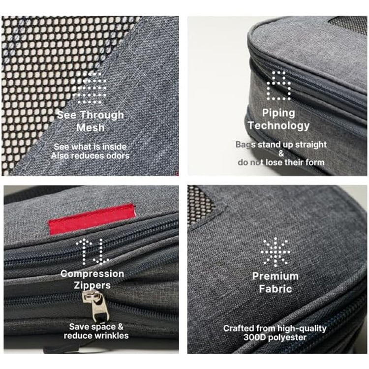 Premium Compression Packing Cubes for Travel