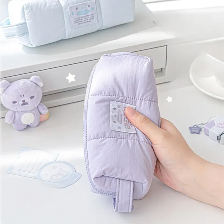 Soft Cotton Pencil Case with Hand Strap