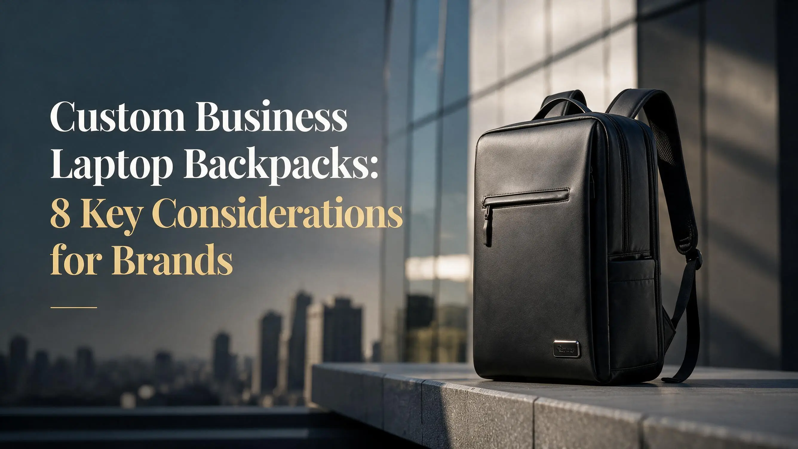 Custom Business Laptop Backpacks: 8 Key Considerations for Brands