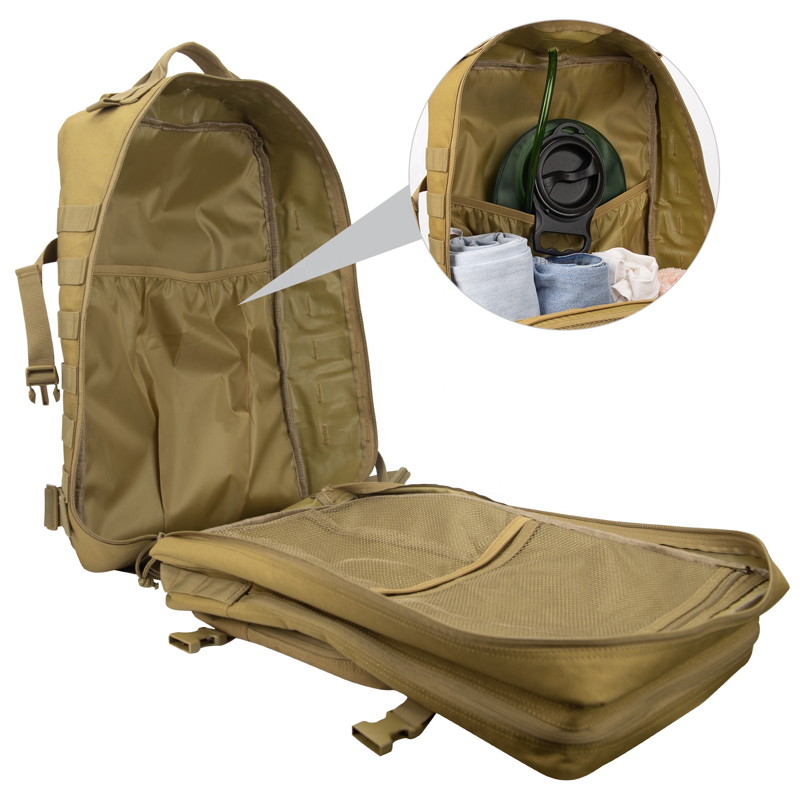 taktischer Rucksack mit 40 L Fassungsvermögen