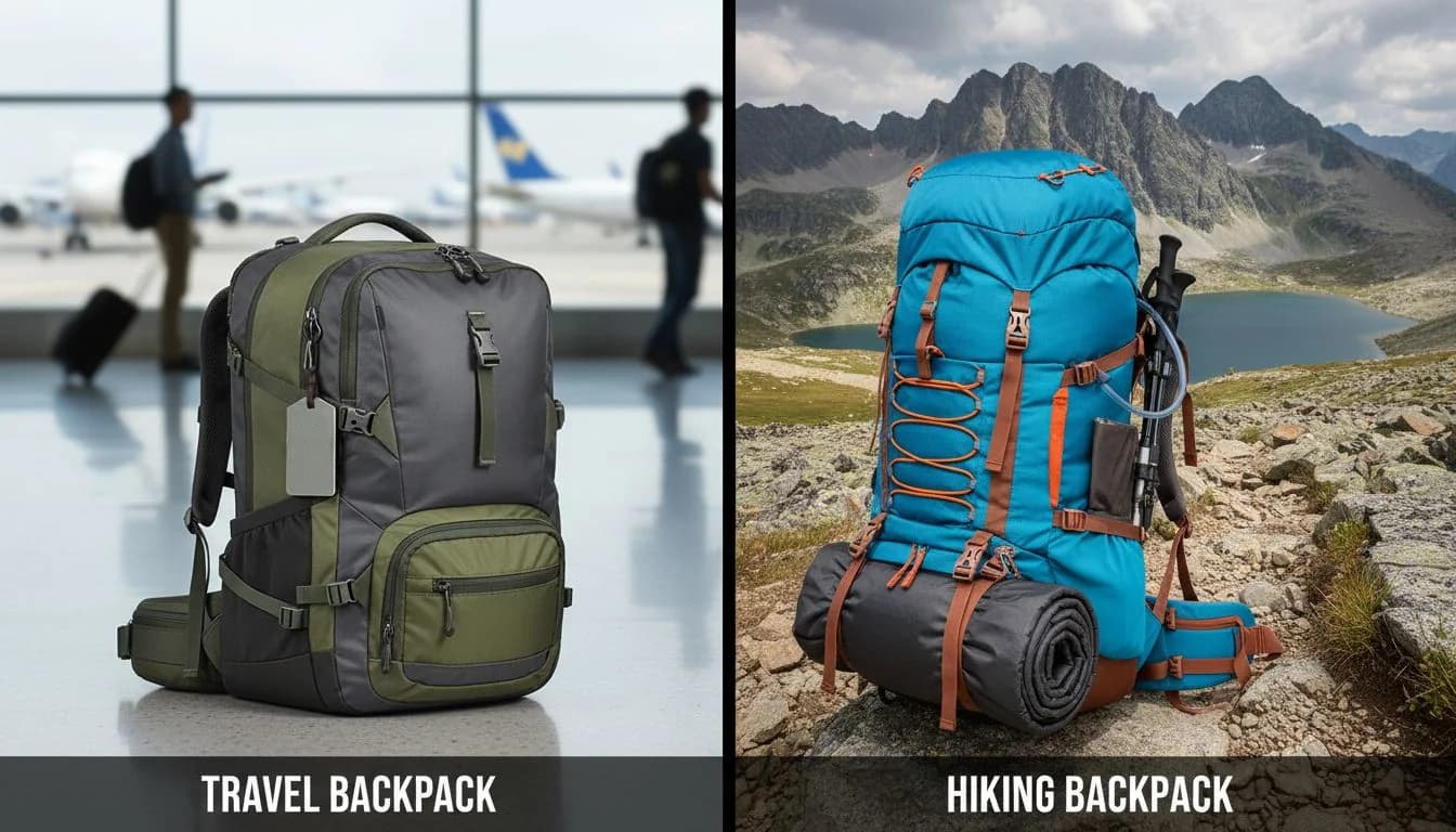 Travel Backpack vs Hiking Backpack: Key Differences in Design and Manufacturing