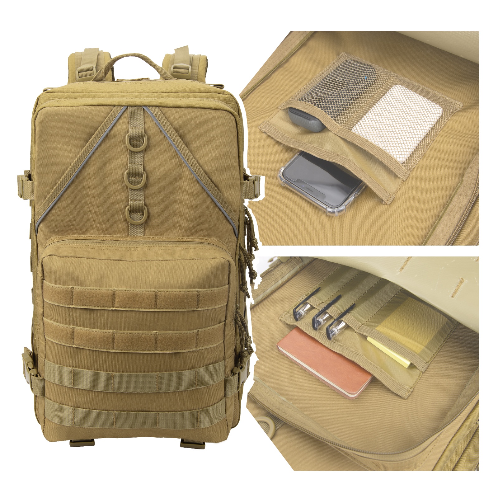 taktischer Rucksack mit 40 L Fassungsvermögen
