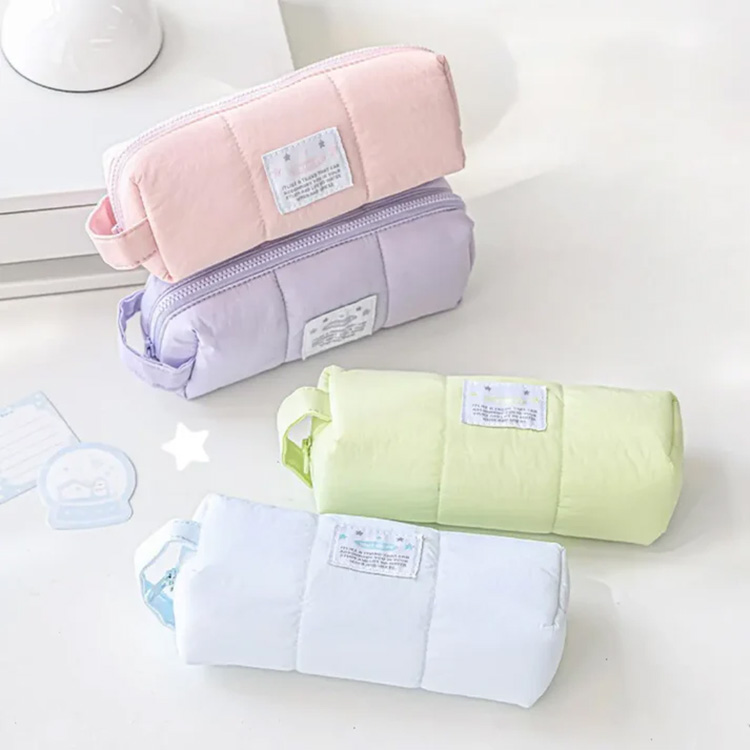 Soft Cotton Pencil Case with Hand Strap
