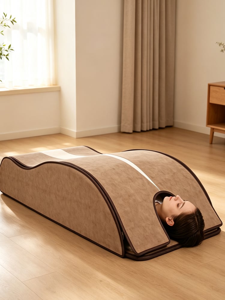 Decavem Full-Body Photon Sauna Dome with Red Light, Laser Light, Far-Infrared Heating and Customizable Mineral Mat